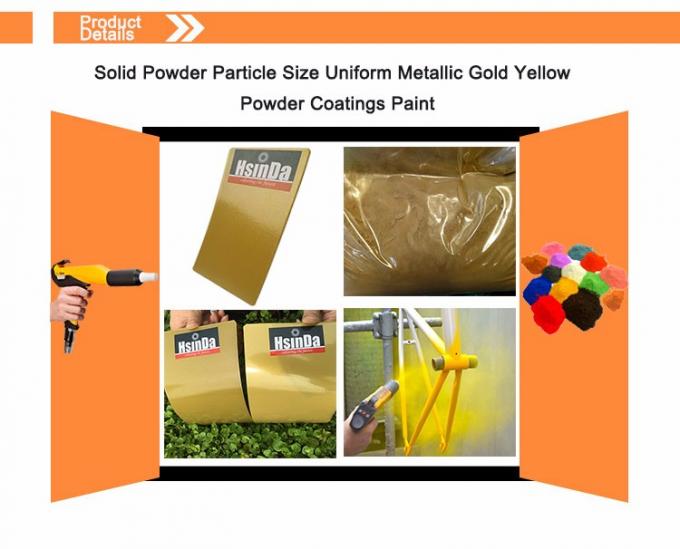 156 Bubuk Padat Ukuran Partikel Seragam Metallic Gold Yellow Powder Coatings Paint.jpg