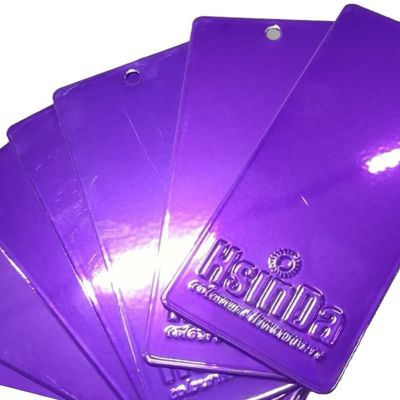 Pelapis Serbuk UV Tahan Luntur Ungu Permen Ramah Lingkungan untuk Sepeda