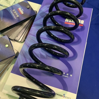 RAL9005 Black Gloss Color Epoxy Polyester Powder Coating untuk Spring Mobil