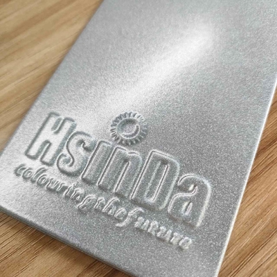 Korosi tahan Bonded Metallic Silver Powder Coating Powder untuk Peralatan Rumah Kaca Frame Paint Spray