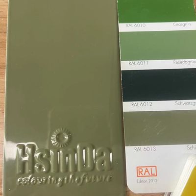 Cat Lapisan Serbuk Epoxy Polyester Anti Korosi Berkilau Tinggi Ral 6013 untuk Penyemprotan Elektrostatik