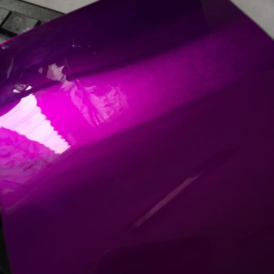 Lapisan bubuk elektrostatik efek Candy Purple Chrome dengan 50 kg/cm ketahanan dampak untuk permukaan logam
