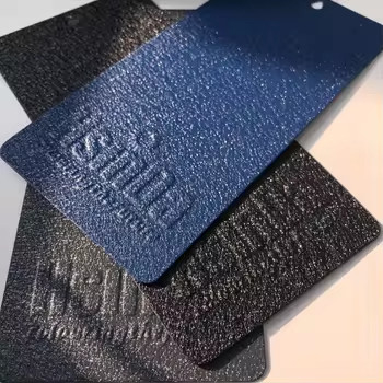 Hsinda Epoxy Polyester Powder Coating Anti-Cratch Ral Warna Tekstur Kulit Cat Semprot