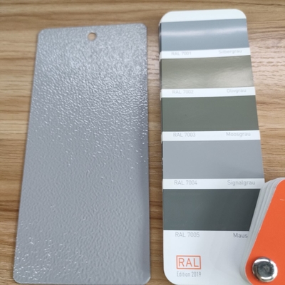 tahan cuaca RAL 7004 Grey Wrinkle Cat pelapis bubuk poliester untuk lemari listrik