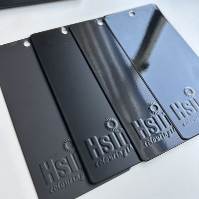 Lapisan Serbuk Elektrostatik Hitam RAL9005 yang disesuaikan dengan Lapisan Matte Mengkilap dan Penyembuhan 180-200℃