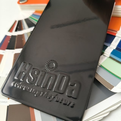 Cat Tahan Kimia Ral 9005 Hitam Glossy 90-100% Cat Bubuk Elektrostatik untuk Pengecatan Pegas