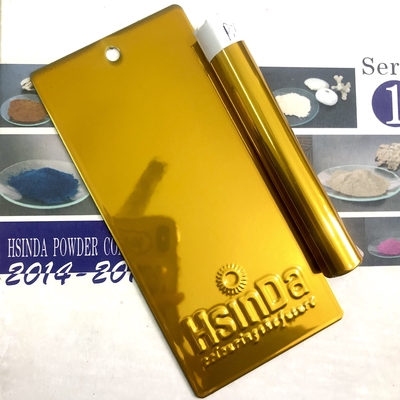 Chrome Plating 24k Pure Gold Effect Double Coats Electrostatic Powder Coating Untuk Furnitur Mewah