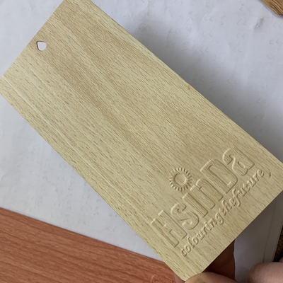 Semprot Aluminium Wood Grain Powder Coating Finish Ramah Lingkungan